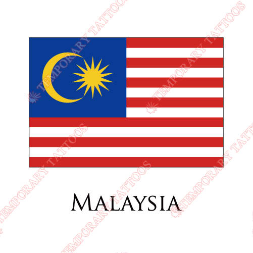 Malaysia flag Customize Temporary Tattoos Stickers NO.1922
